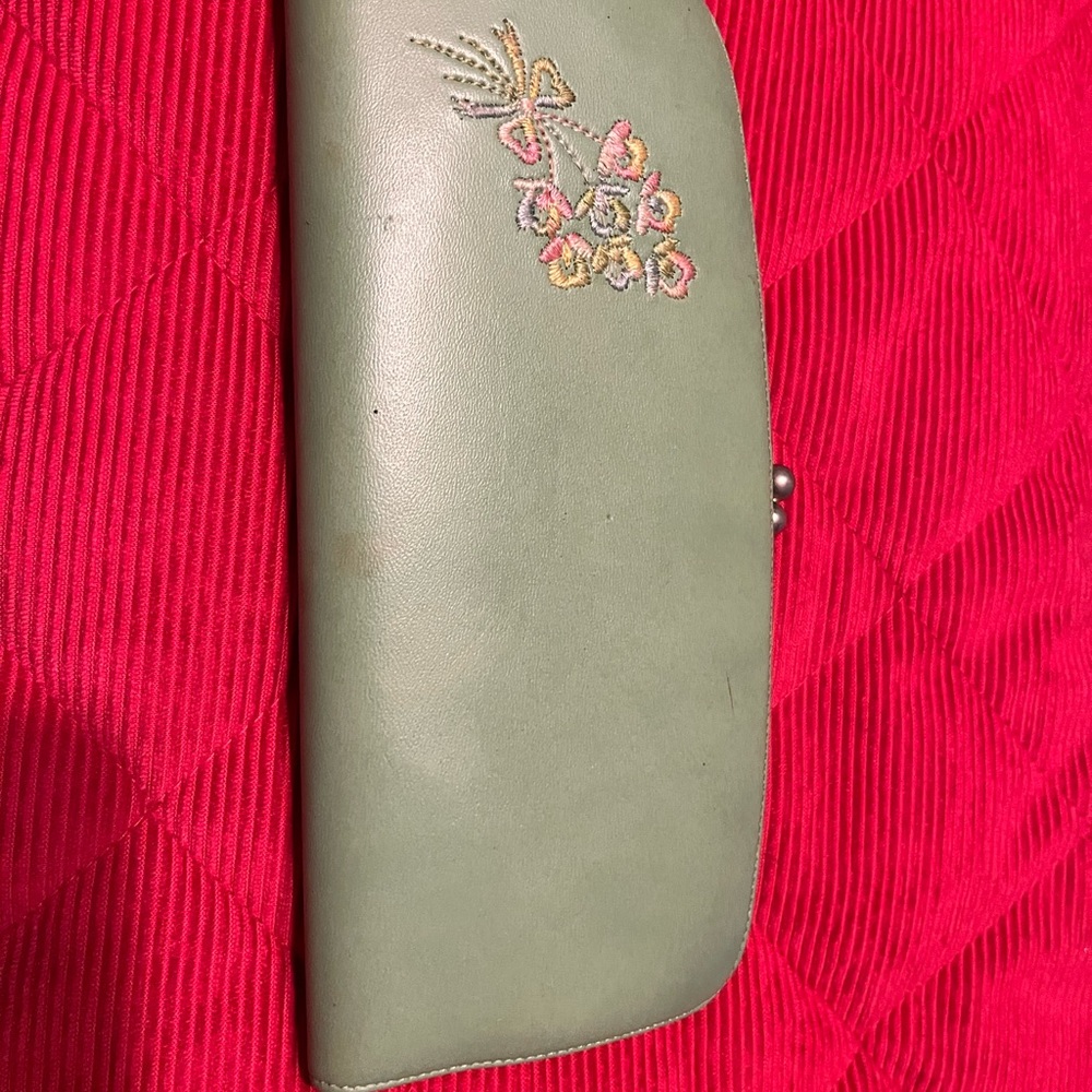 Baronet Fifth Avenue Green Clutch Vintage